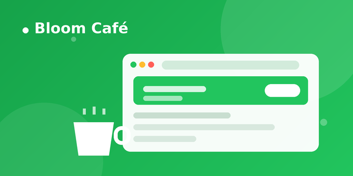 Bloom CafΓ© β cafΓ© website with online ordering
